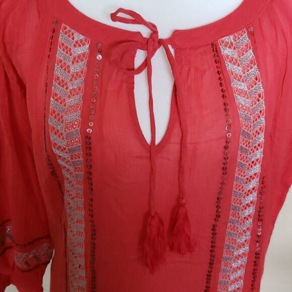 Tommy Bahama High Twist Peasant Top, size S - Picture 6 of 8